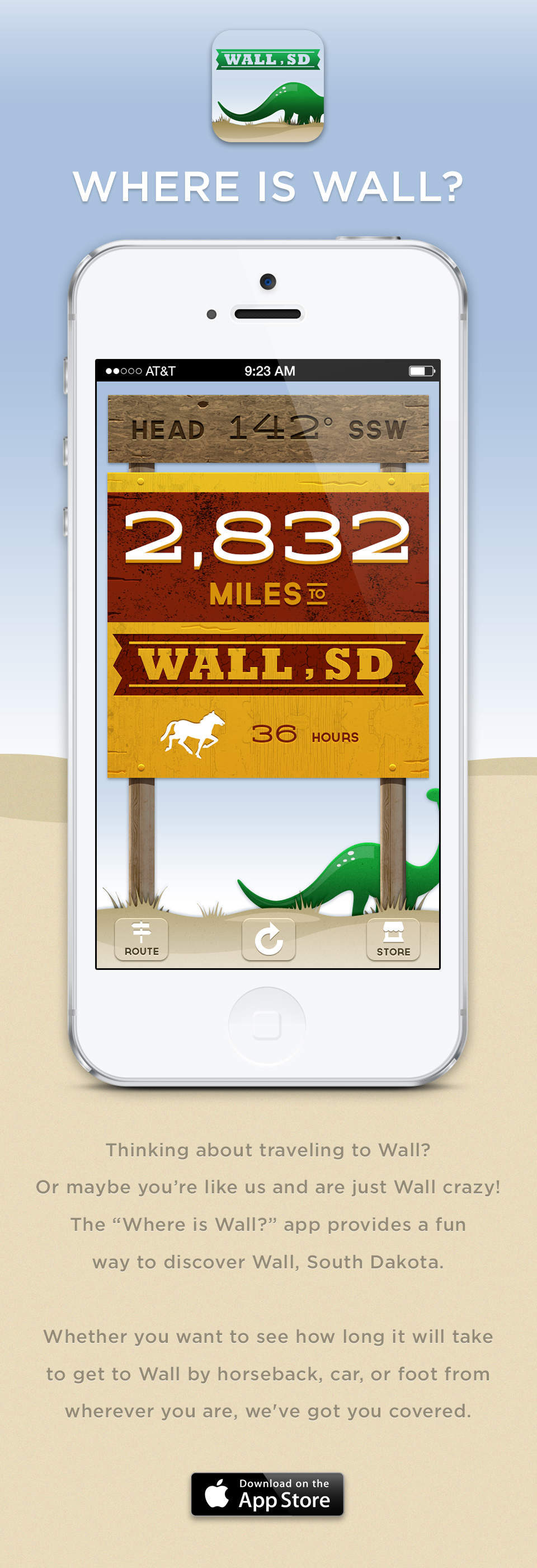 Where is Wall? A Wall Drug App