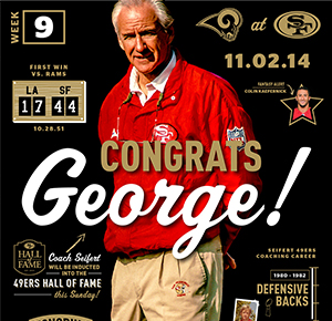 49ers George Seifert Infographic