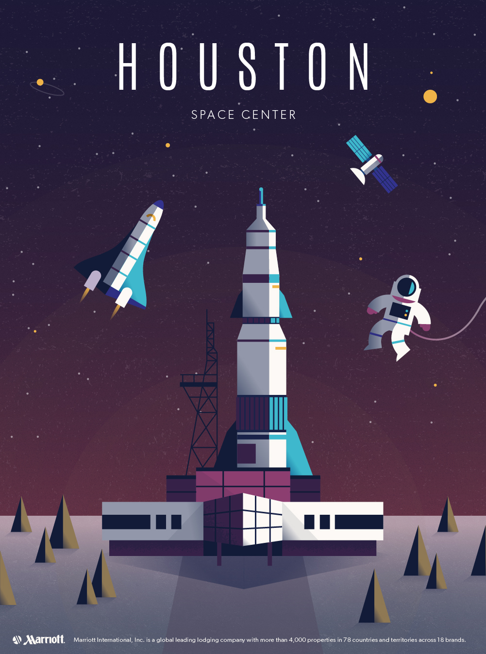 Houston Space Center Poster