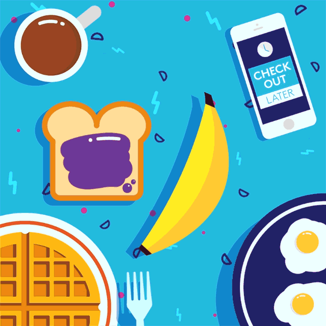 Late Checkout Rewards Animation – Breakfast