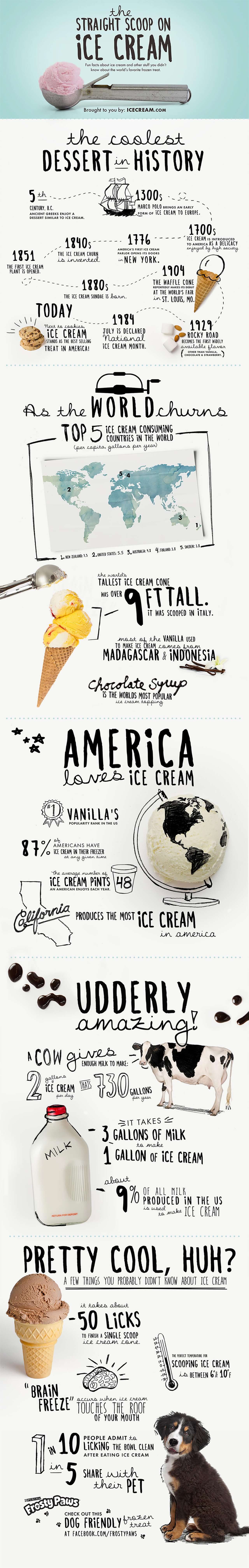 Best Infographics: The Straight Scoop on Ice Cream