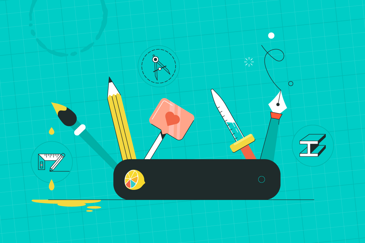 Illustration of design toolkit