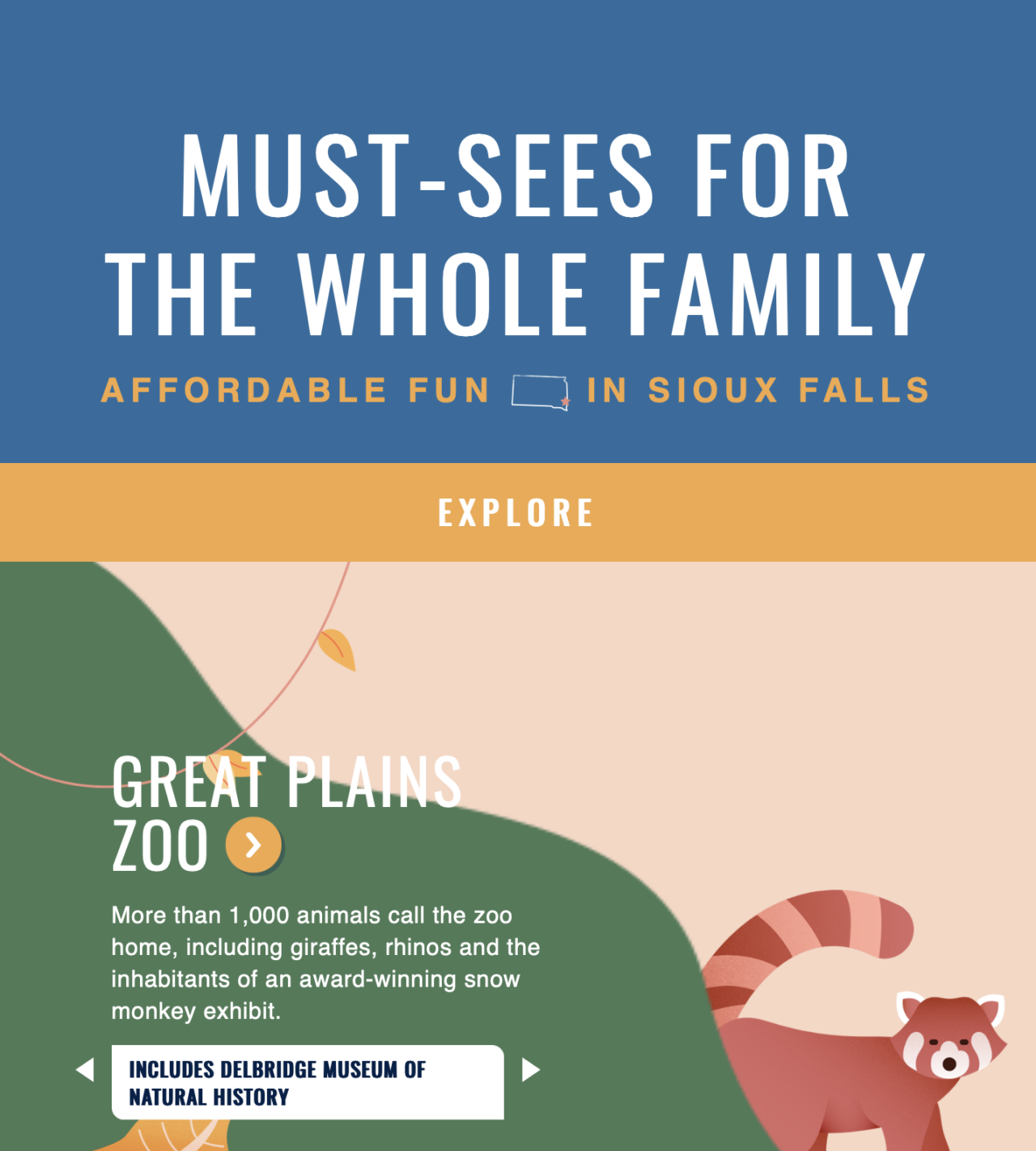 Experience Sioux Falls Family Fun Animated Infographic Preview