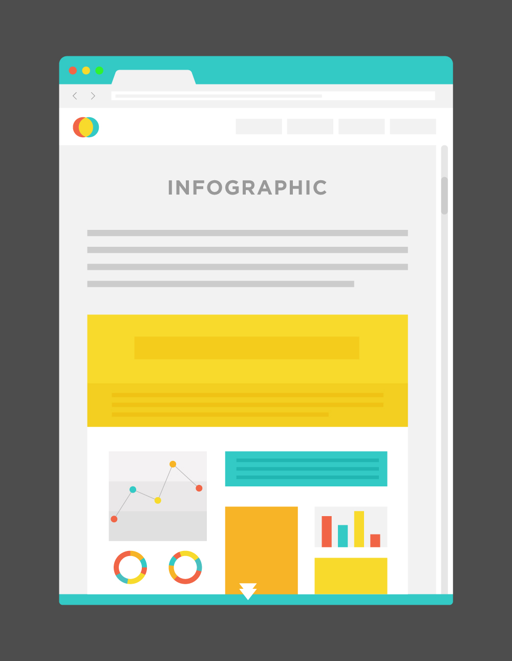 Illustrated diagram showing a classic infographic