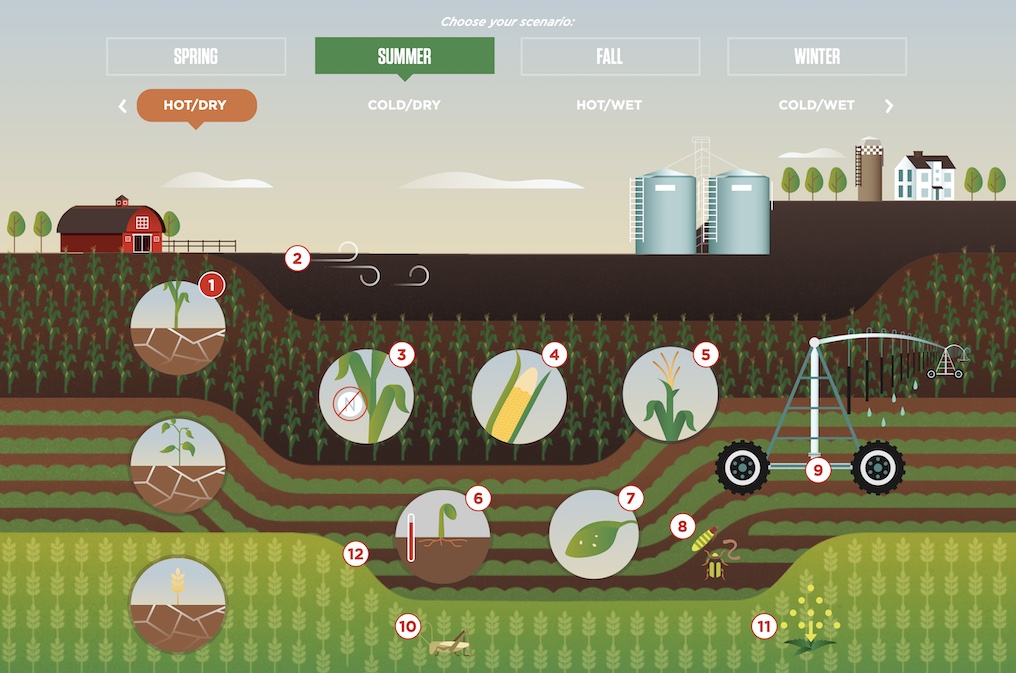 Preview of Weather Ready Nebraska interactive infographic for University of Nebraska-Lincoln