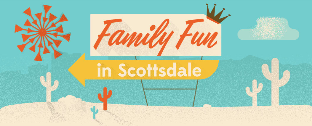 Preview of Family Fun in Scottsdale interactive infographic for Marriott