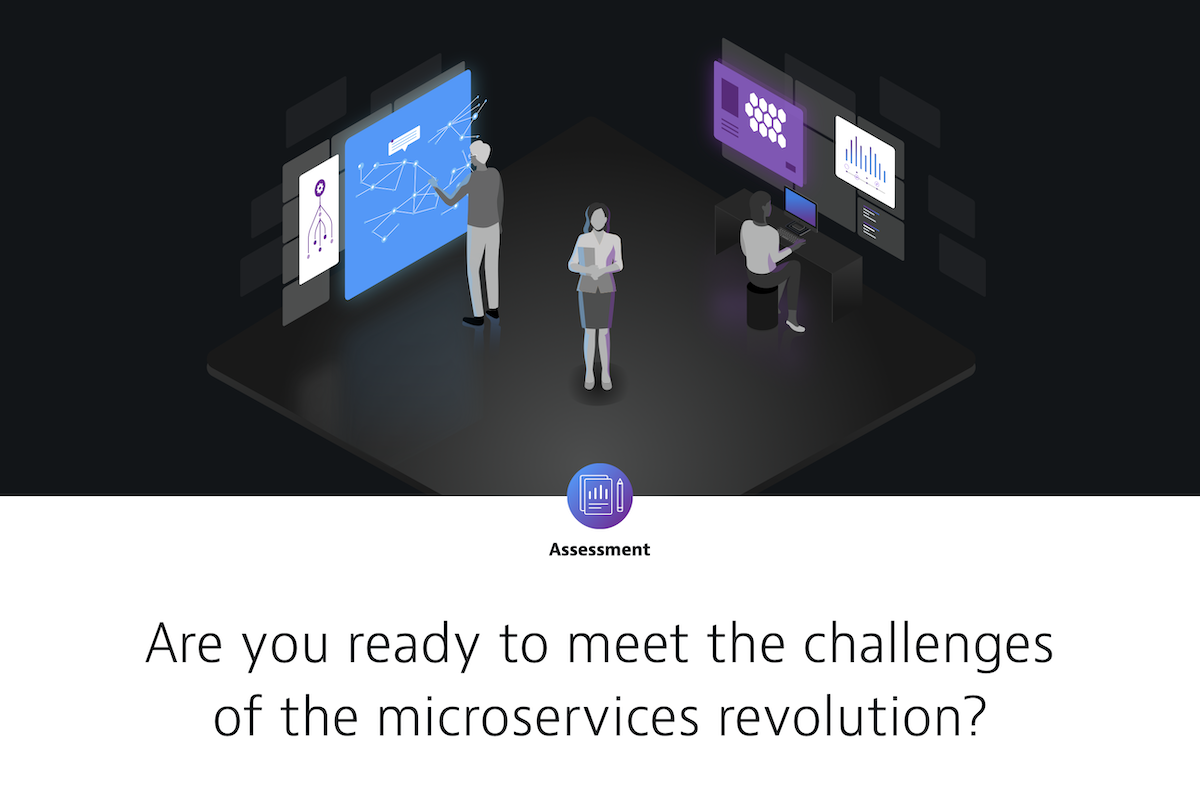 Preview of Microservices interactive infographic for Dynatrace