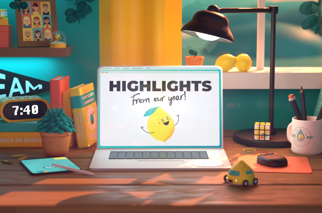 Preview of Lemonly 3-D interactive annual report