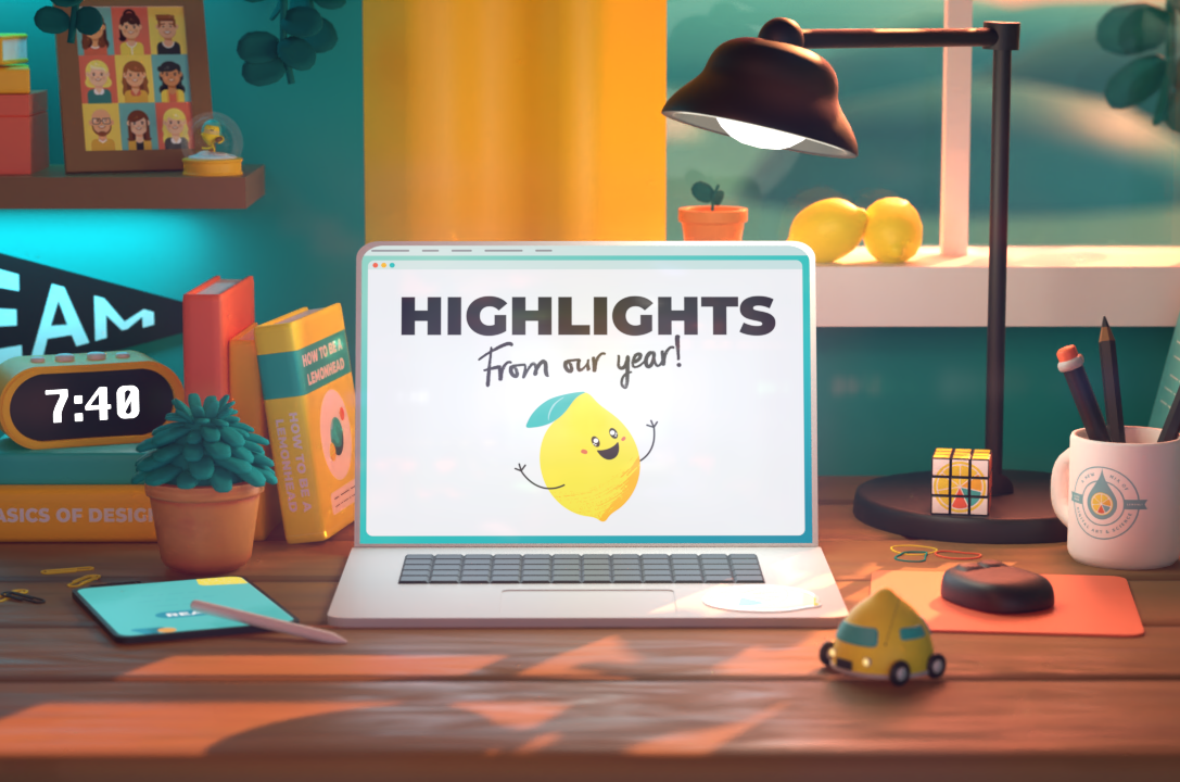 Lemonly 2021 Immersive 3D Microsite Annual Report